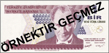 BİR YENİ TÜRK LİRASI ÖN YÜZÜ