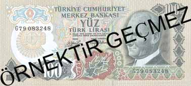 YÜZ TÜRK LİRASI ÖN YÜZ YÜZ TÜRK LİRASI ÖN YÜZ