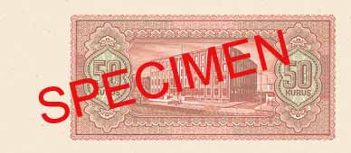 FIFTY KURUS BACK FACE