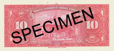 TEN HUNDRED TURKISH LIRA BACK FACE TEN HUNDRED TURKISH LIRA BACK FACE